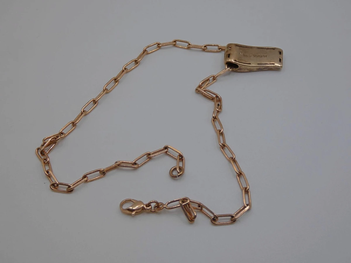 Roségoudkleurige zilveren Viventy ketting met hanger