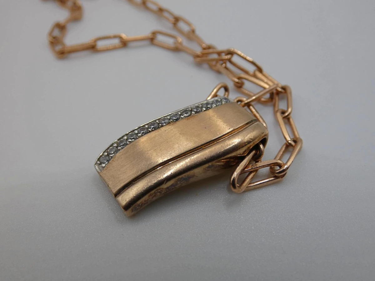 Roségoudkleurige zilveren Viventy ketting met hanger