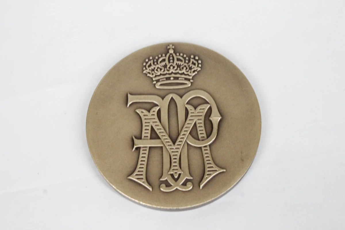 Bronzen herdenkingsmedaille van het Belgische vorstenpaar