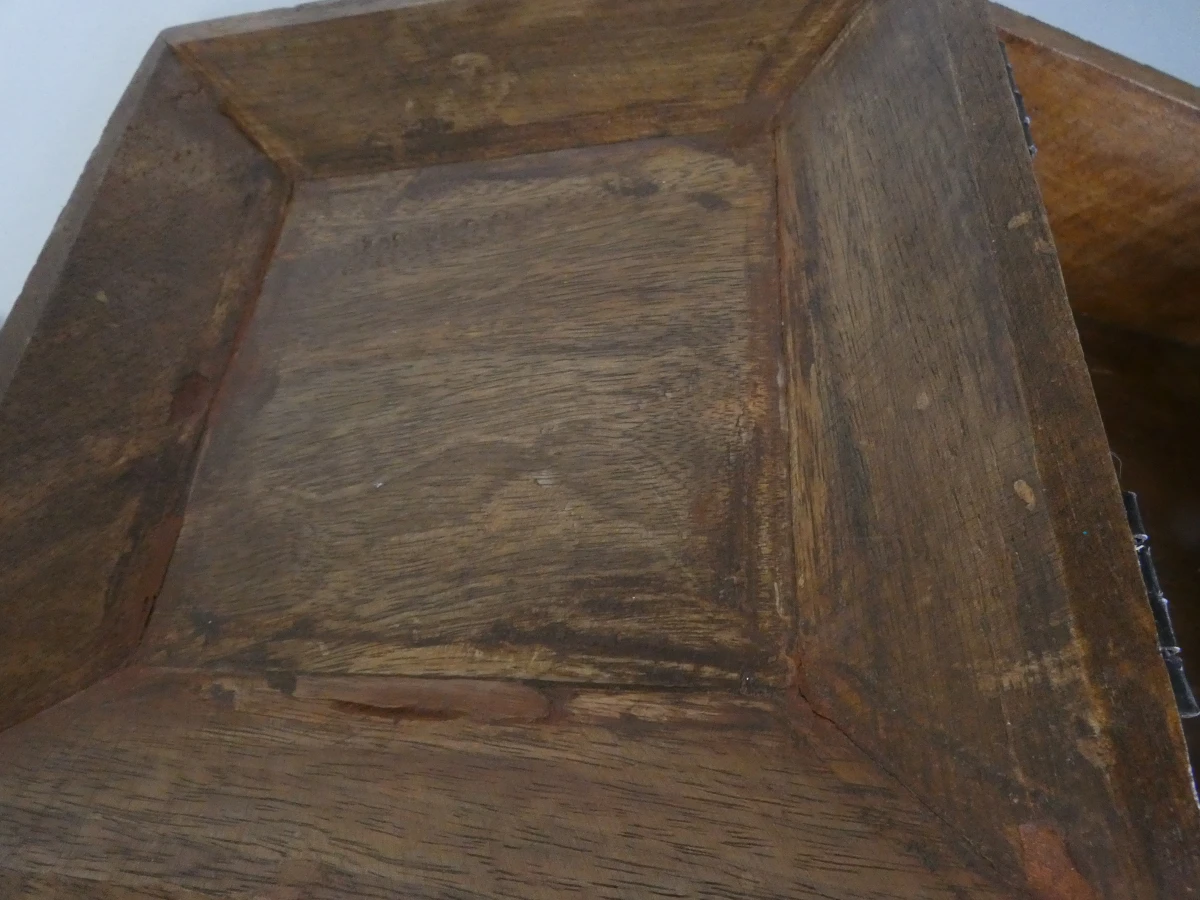 Decoratieve houten opbergkist