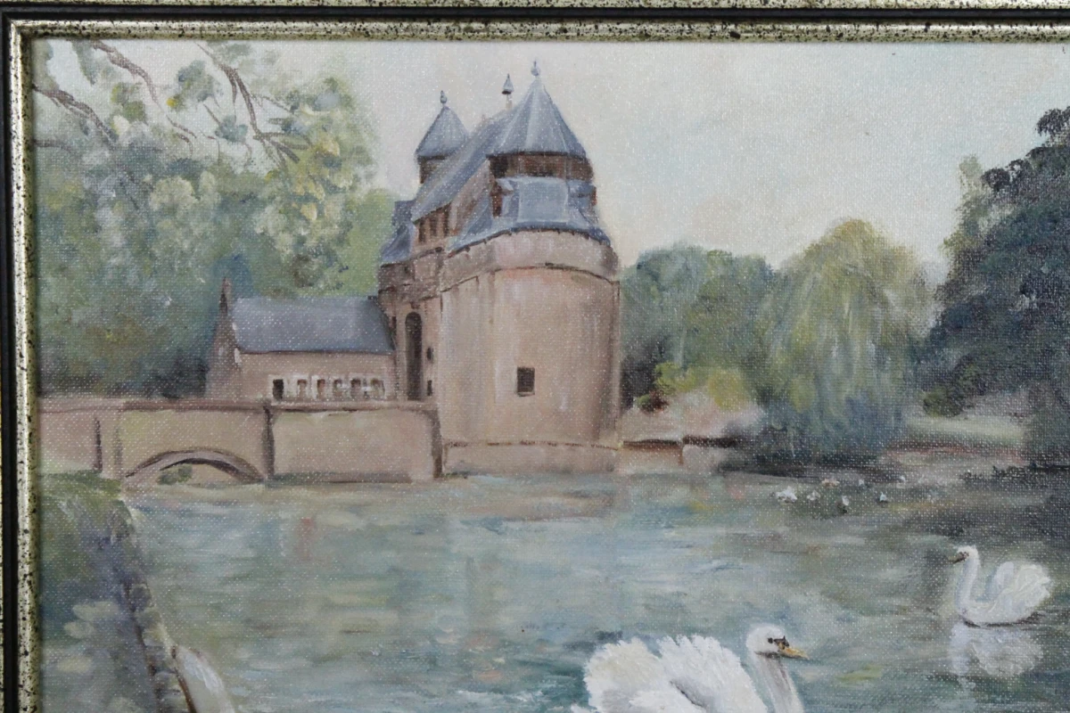 Schilderij: De Smedenpoort in Brugge