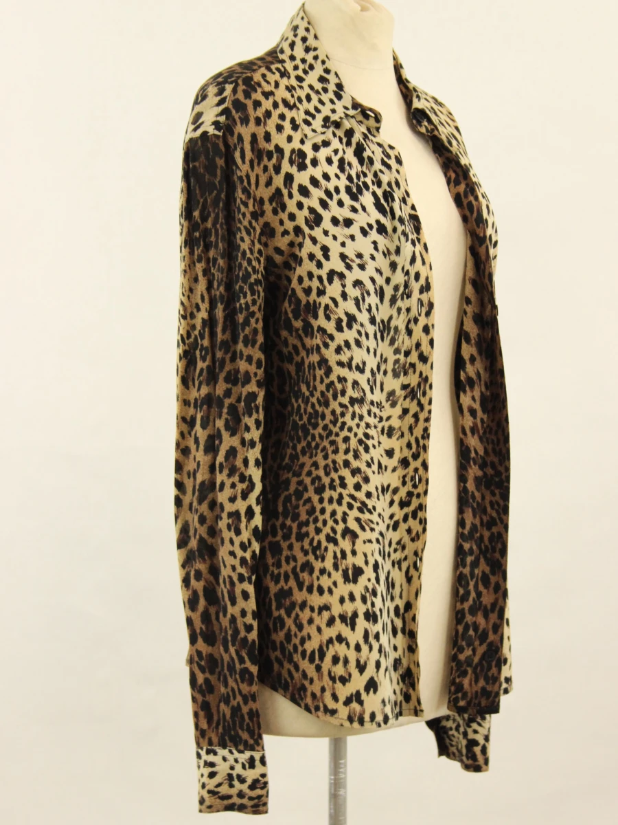 Moschino Jeans - dameshemd met luipaardprint