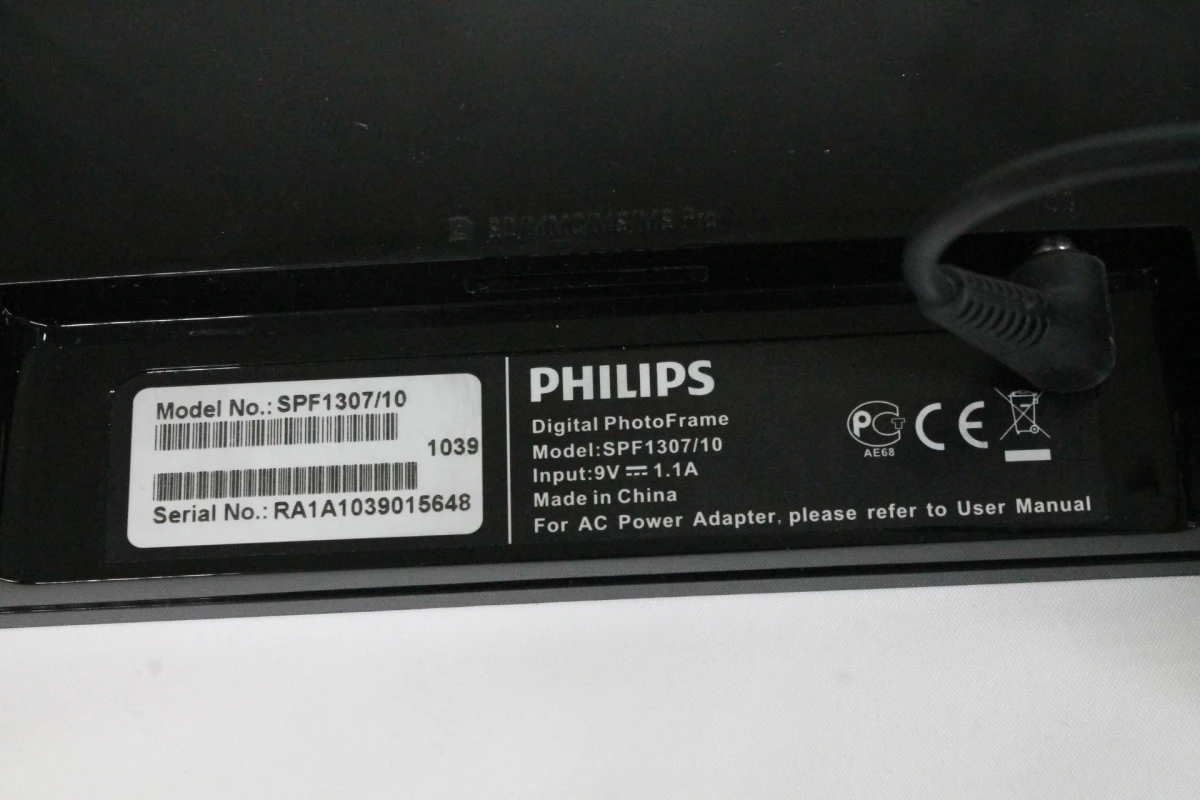 Digitale fotolijst Philips SPF1307/10 zwart