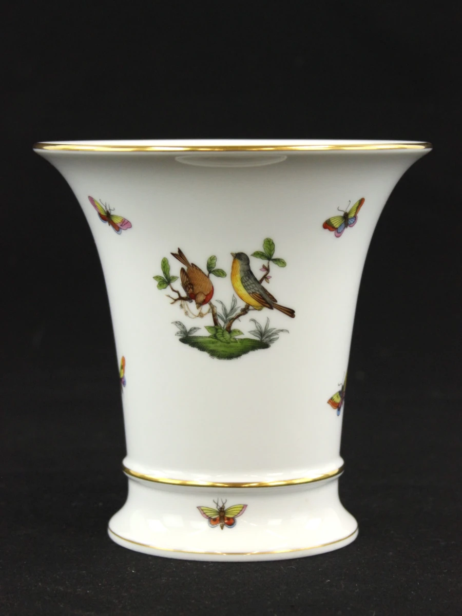 Porseleinen 'Rothschild Birds' vaas – Herend Hongarije