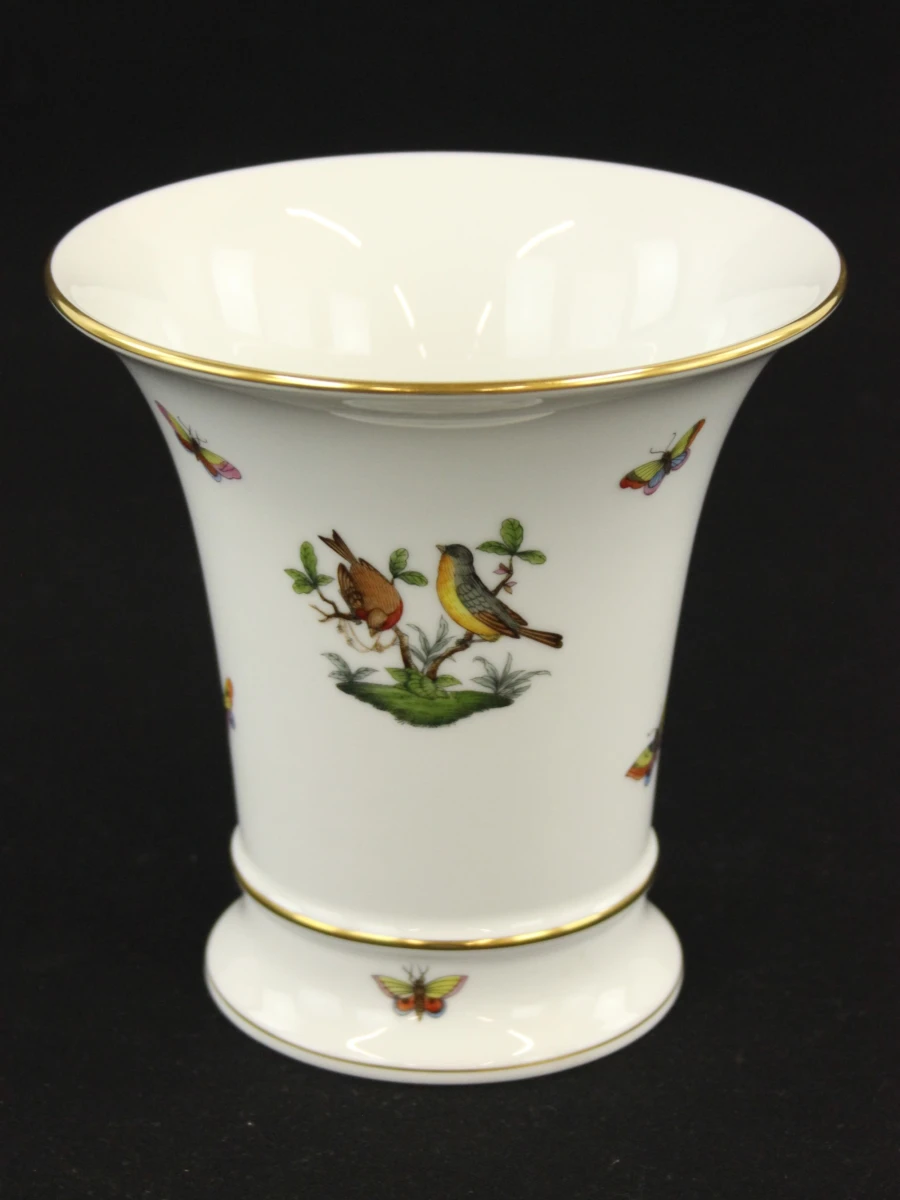Porseleinen 'Rothschild Birds' vaas – Herend Hongarije
