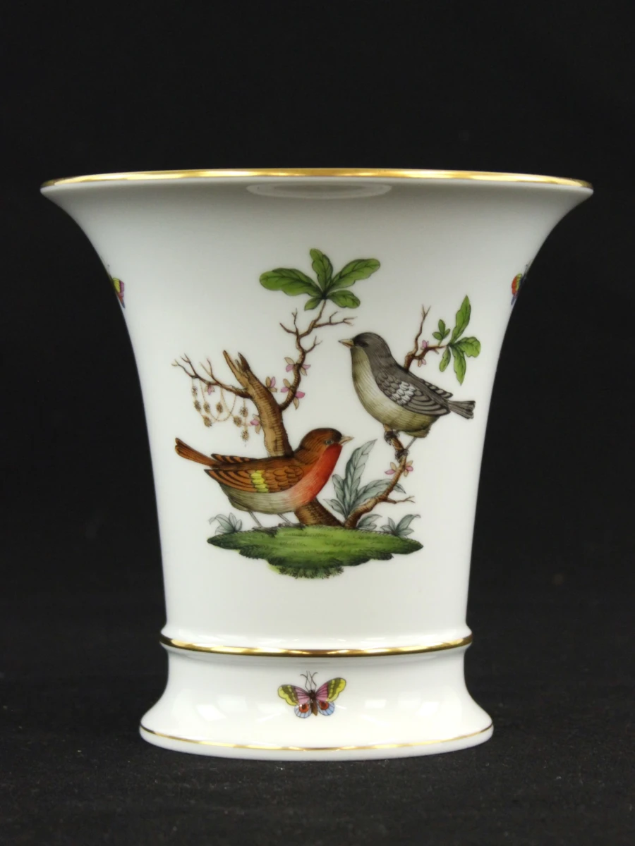 Porseleinen 'Rothschild Birds' vaas – Herend Hongarije