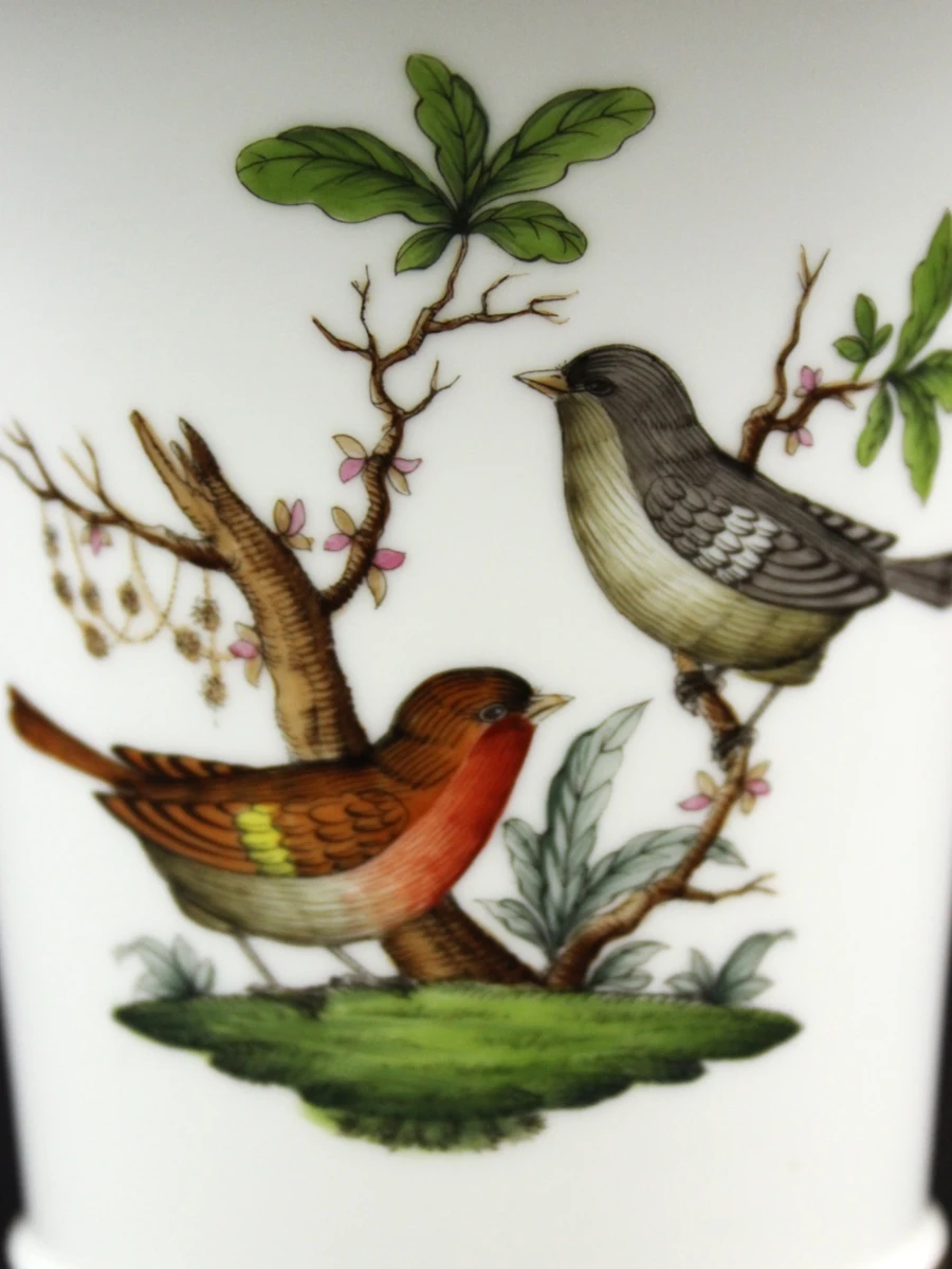 Porseleinen 'Rothschild Birds' vaas – Herend Hongarije