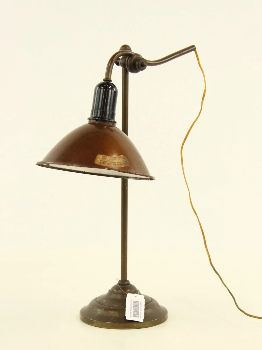 Industriële, vintage tafellamp met SEV Marchal-autoreflector uit de jaren '50