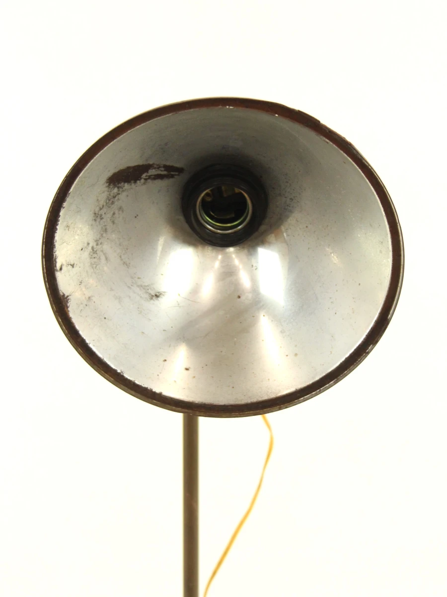 Industriële, vintage tafellamp met SEV Marchal-autoreflector uit de jaren '50