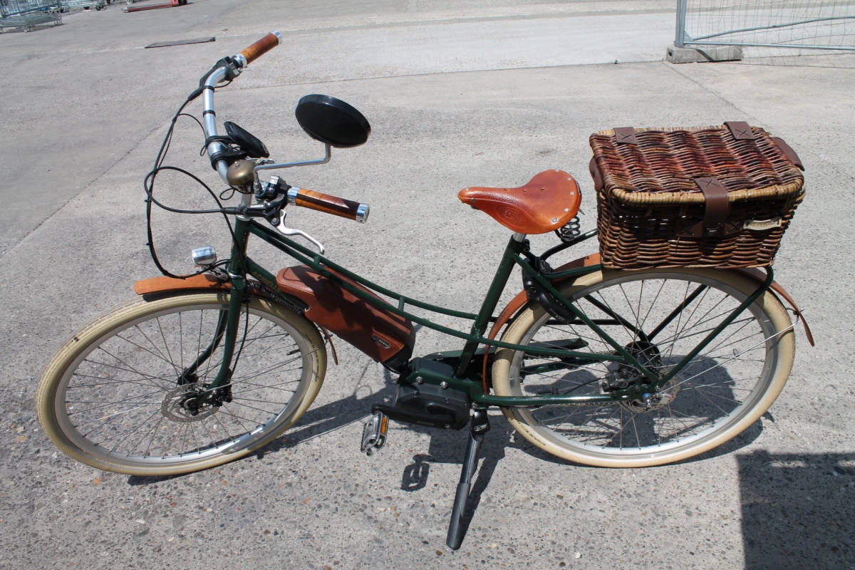 Groene Elektrische stadsfiets - Achielle Odiel