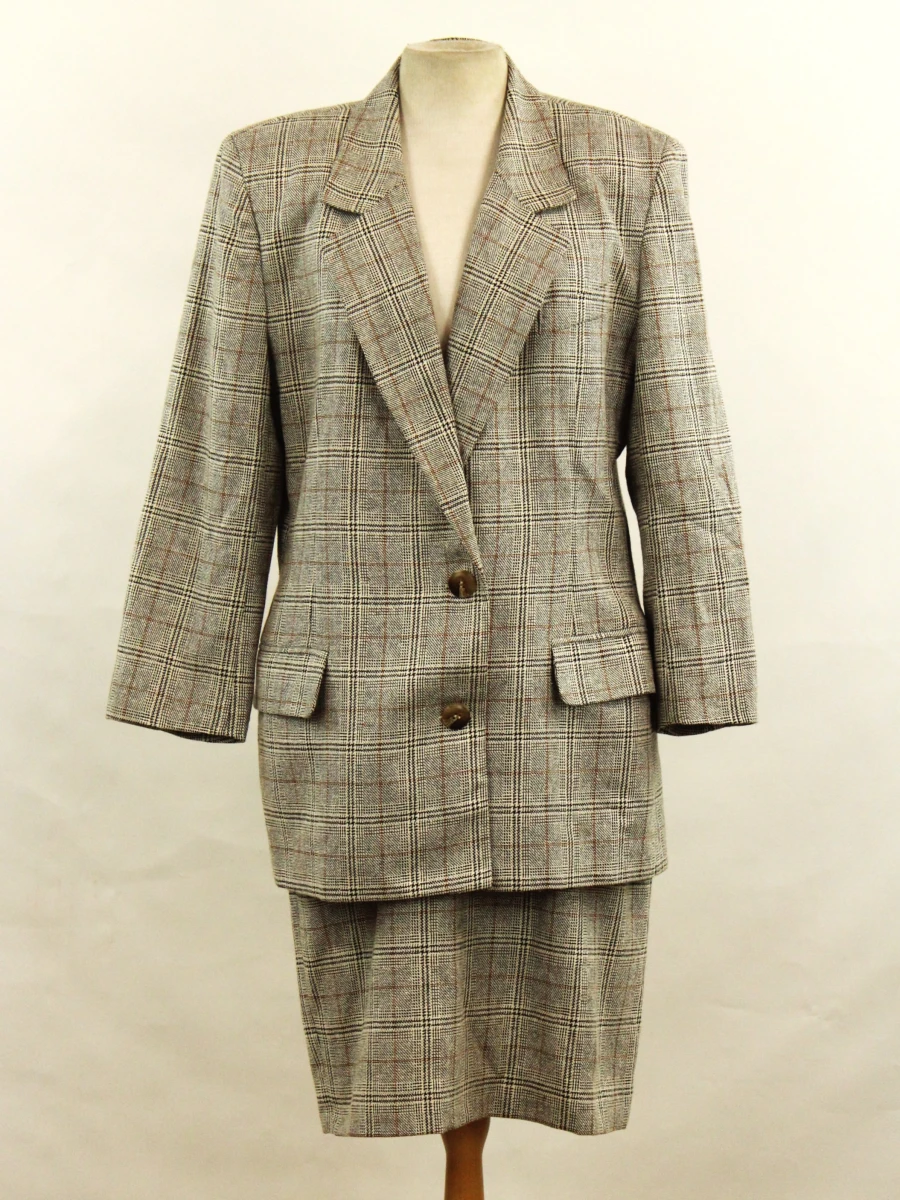 Christian Dior “The Suit” - vintage geruit damesensemble
