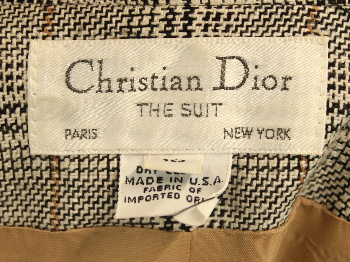 Christian Dior “The Suit” - vintage geruit damesensemble