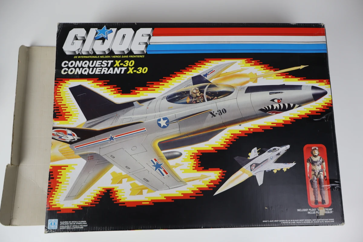 GI Joe Conquest X-30 vliegtuig met pilootfiguur en originele doos
