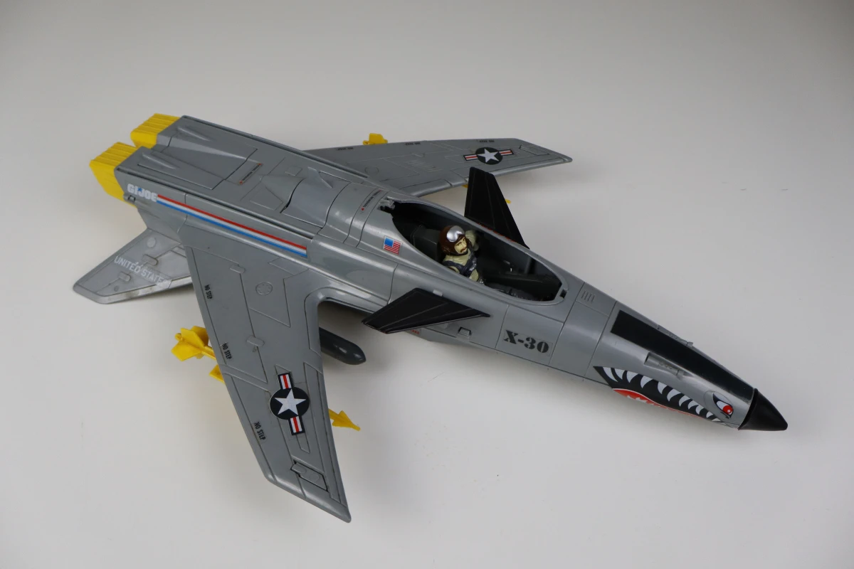 GI Joe Conquest X-30 vliegtuig met pilootfiguur en originele doos