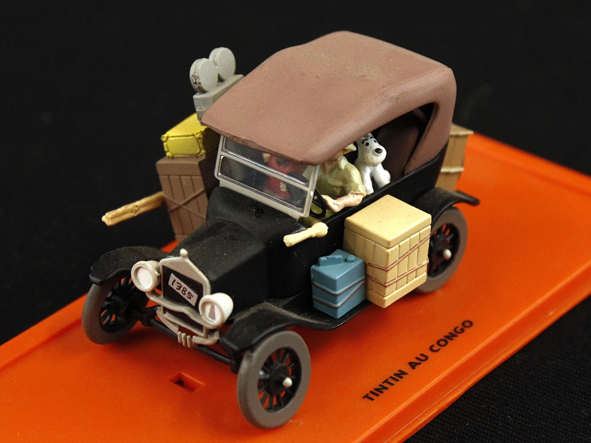Set van 4 Kuifje (Tintin) miniatuurauto’s – Schaal 1:43