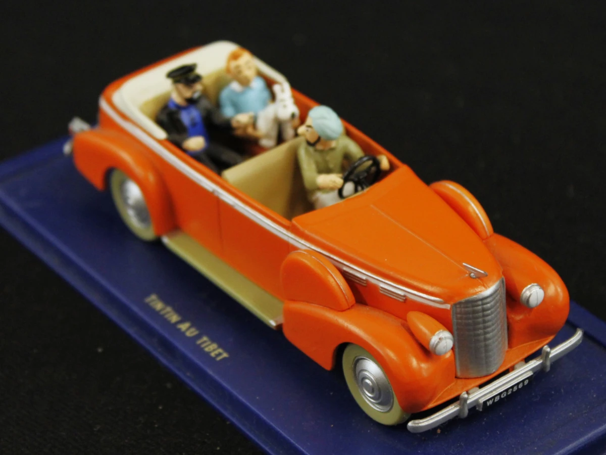 Set van 4 Kuifje (Tintin) miniatuurauto’s – Schaal 1:43