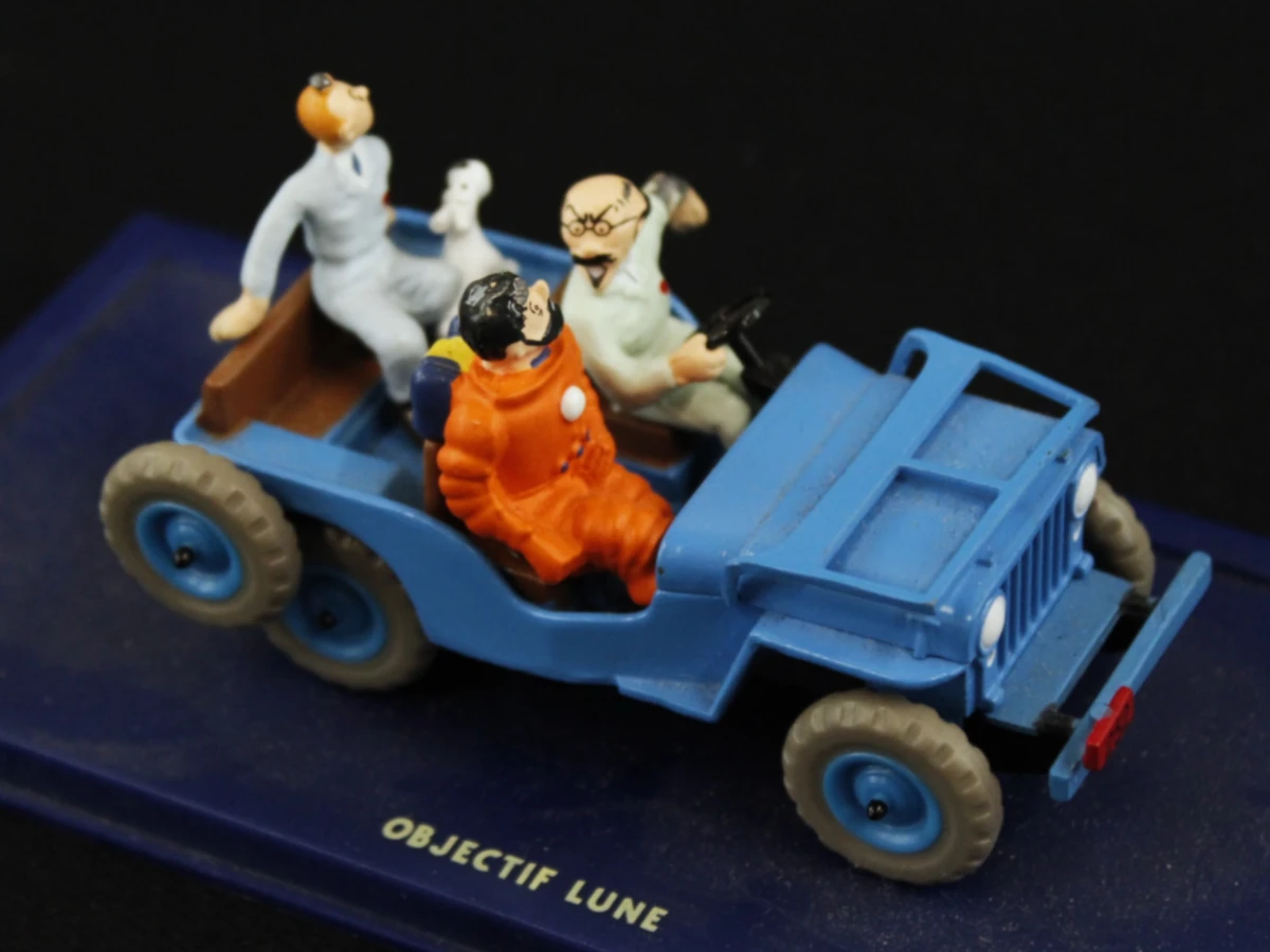 Set van 4 Kuifje (Tintin) miniatuurauto’s – Schaal 1:43