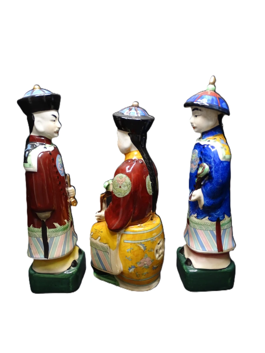 3 Chinese porseleinen keizers