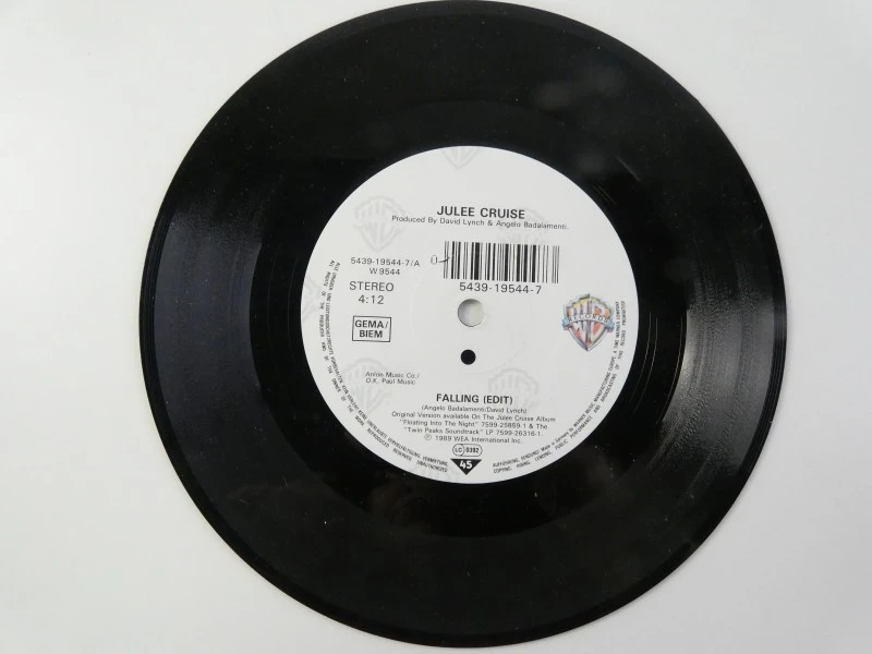 Houten platenkoffer voor 7-inch platen - met platen