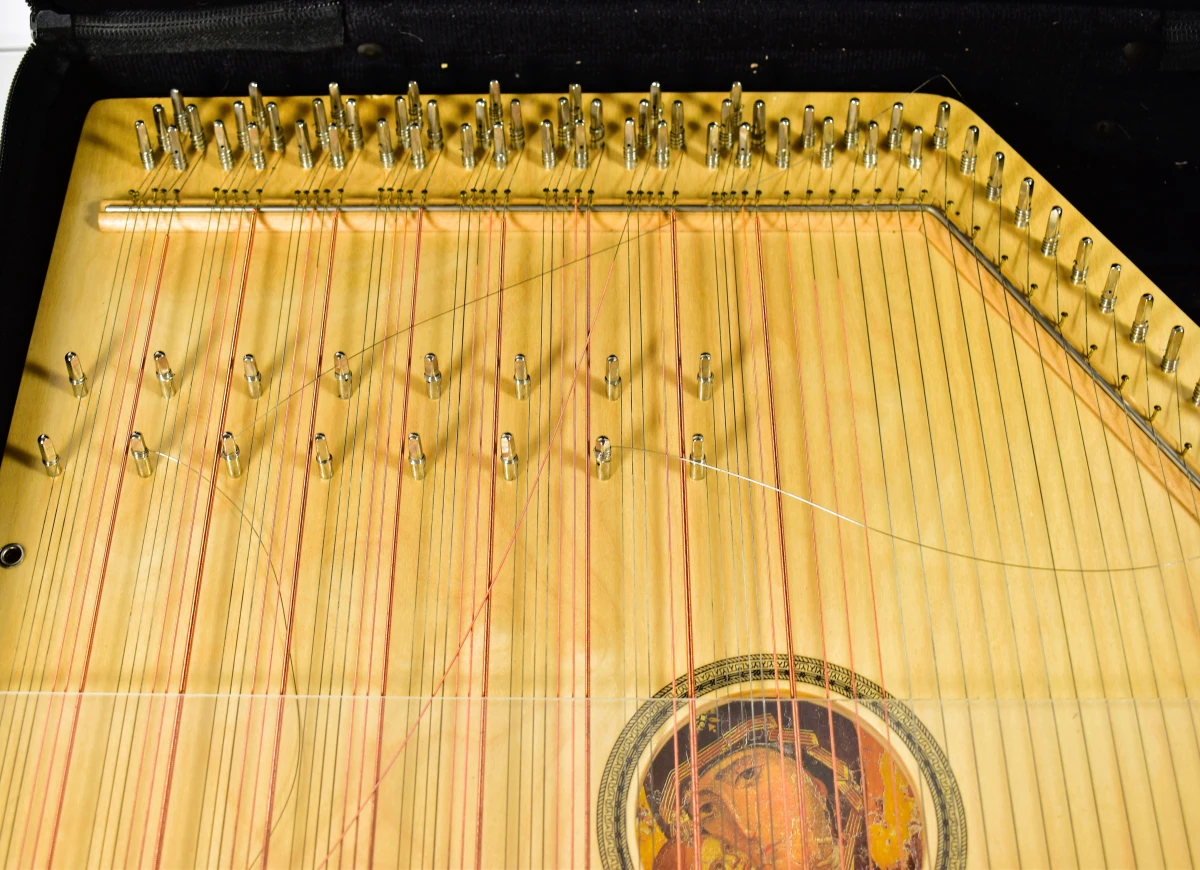 Autoharp 15-akkoorden citer met draagtas