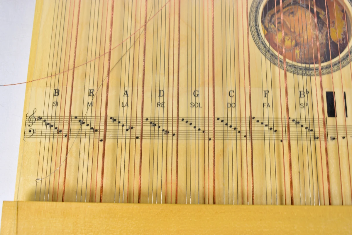 Autoharp 15-akkoorden citer met draagtas