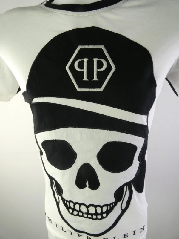 Philipp Plein T-shirt met doodskopprint – Iconische streetwear
