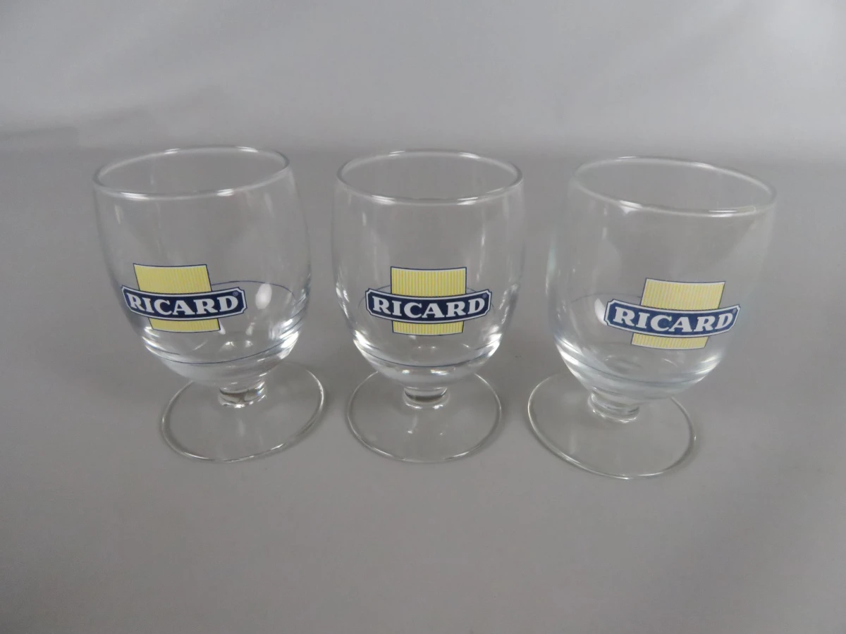 3 Ricard glazen