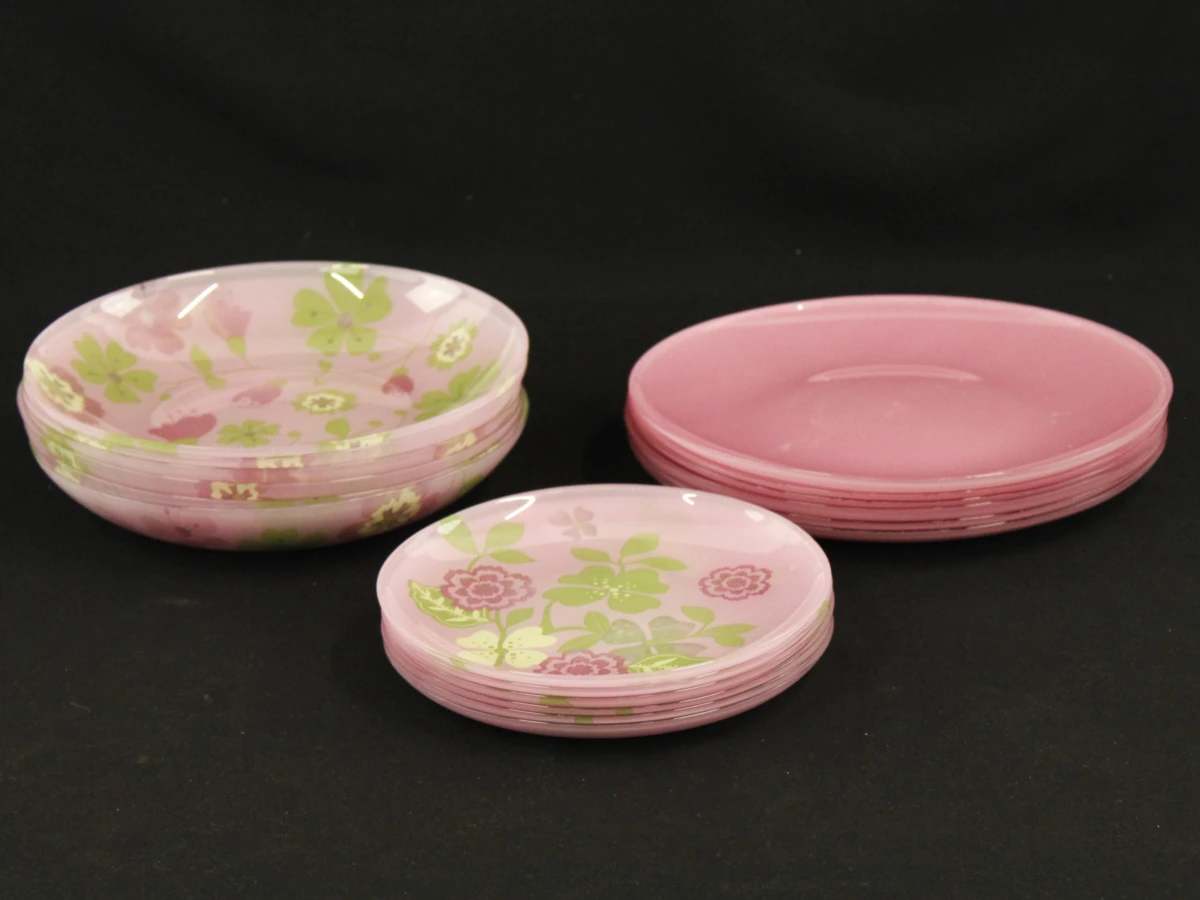 IKEA IDEELL - vintage glazen servies voor 6 personen - 18-delig
