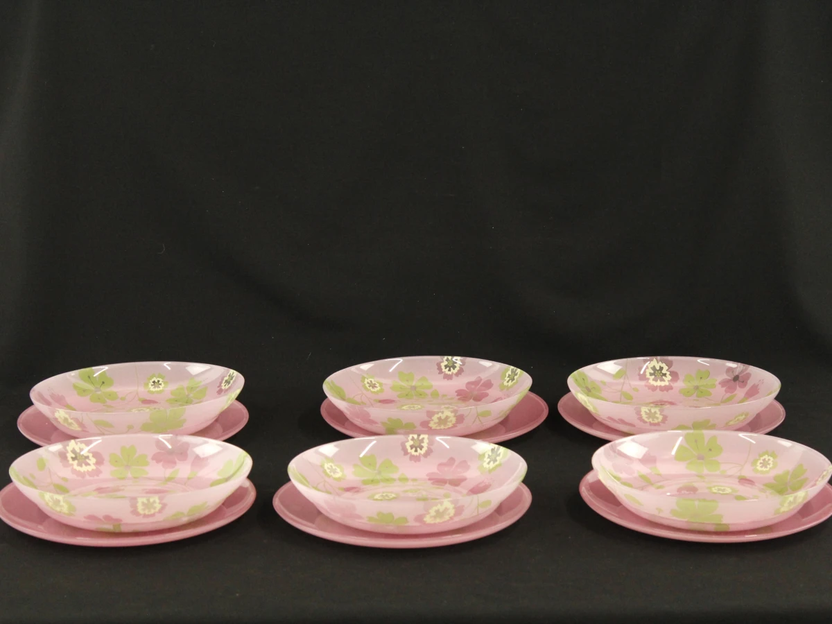 IKEA IDEELL - vintage glazen servies voor 6 personen - 18-delig