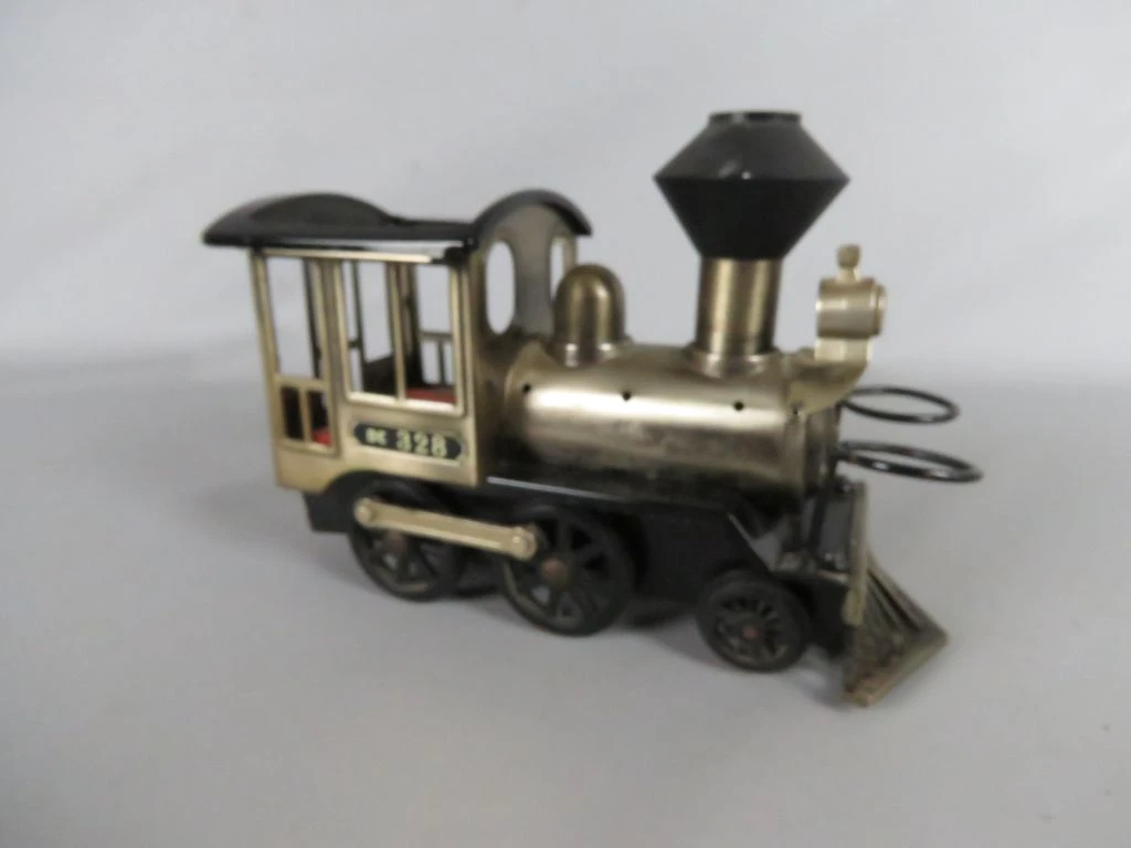 Vintage Japanse Blikken Muziekdoos- & Karaf-Locomotief (DC 328)