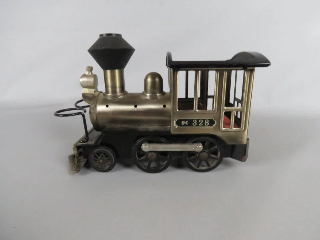 Vintage Japanse Blikken Muziekdoos- & Karaf-Locomotief (DC 328)