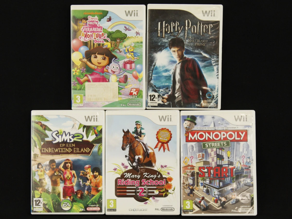 Wii spelletjes diverse titels in originele doos