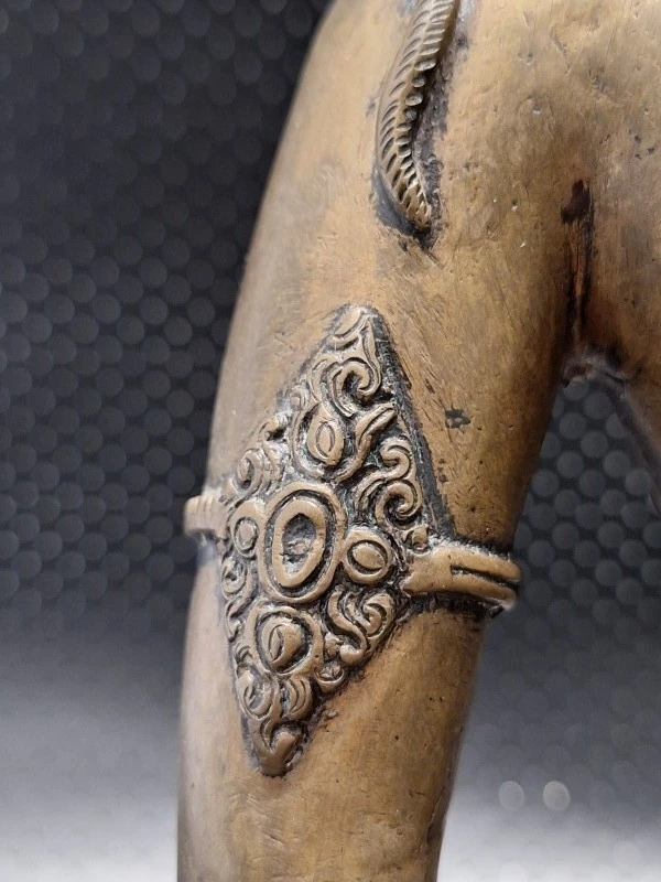 Bronzen Amitayus Boeddha op lotustroon - Tibetaanse/Nepalese stijl meditatiebeeld