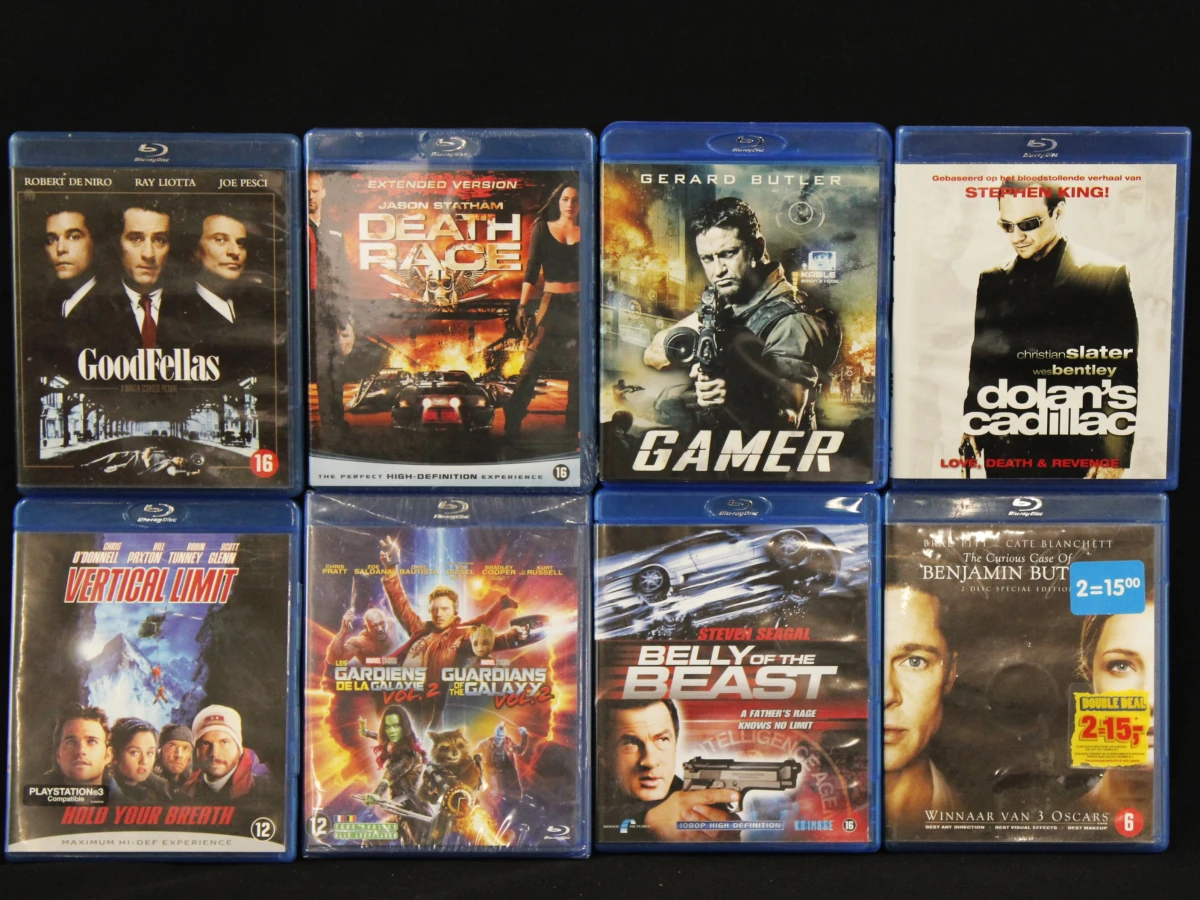 set van 40 Blu-ray films met diverse titels