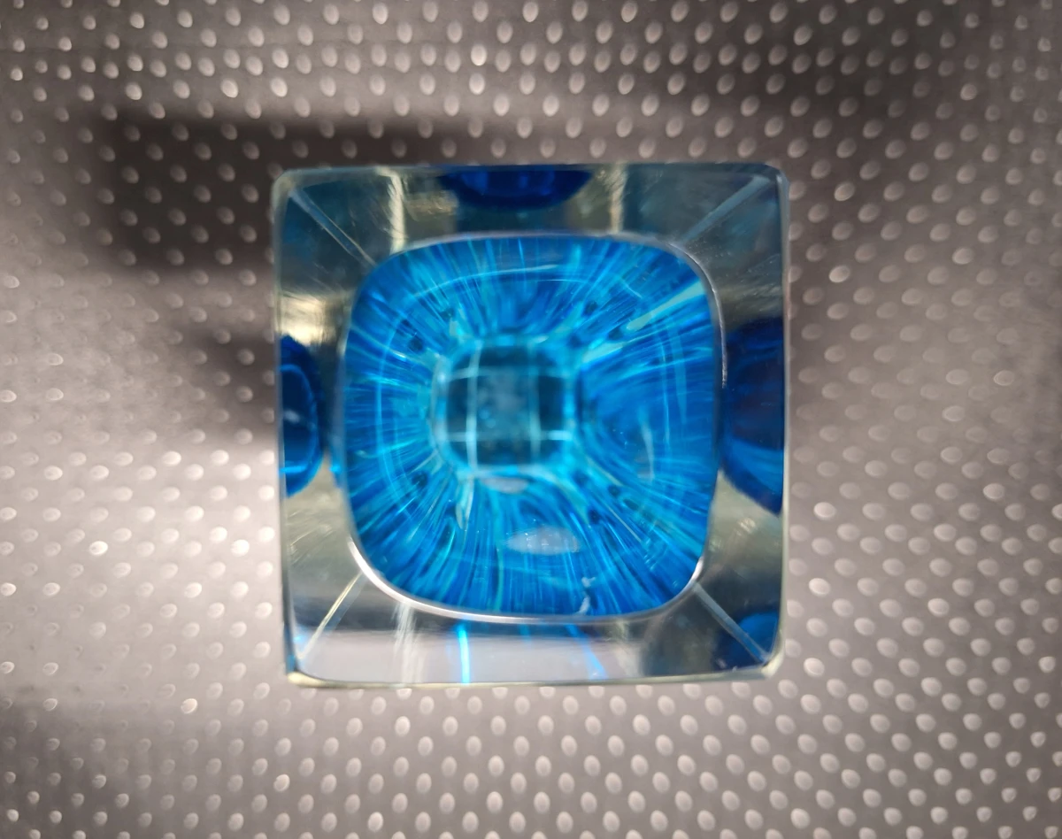 Vintage Murano Sommerso blockvaas - Flavio Poli voor V.A.M. Murano - foto 4