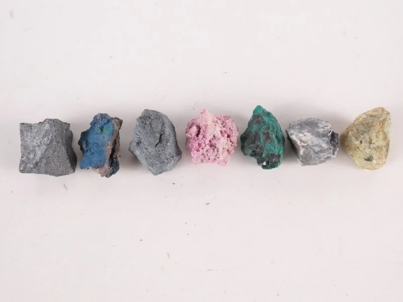 Mineralencollectie in koffer