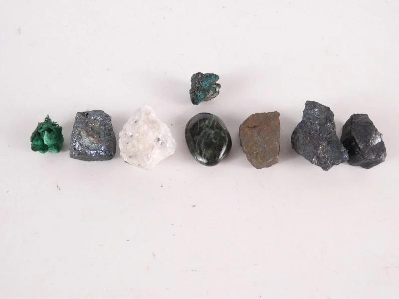Mineralencollectie in koffer