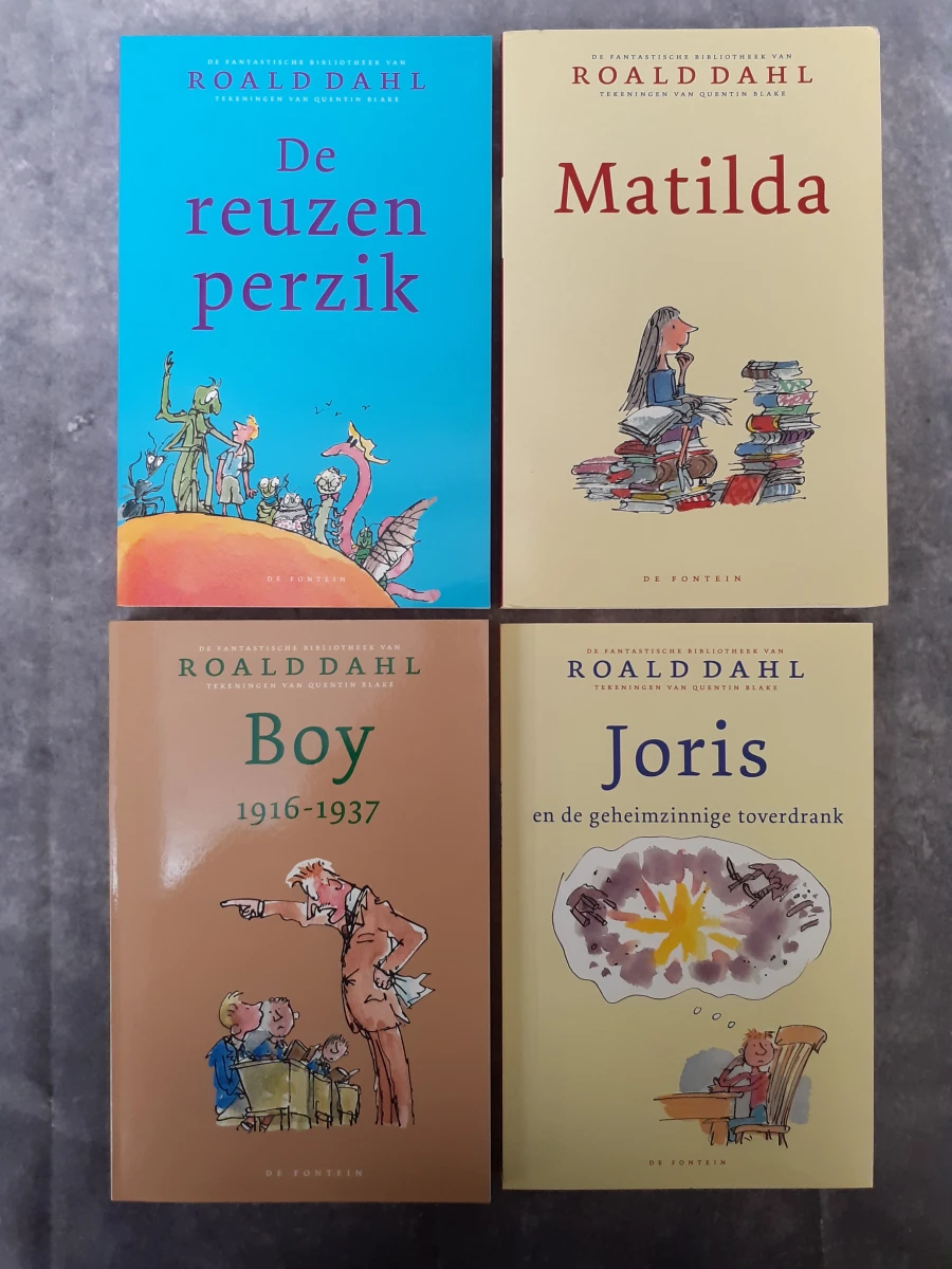 Boek: Vier delige box Roald Dahl boeken - foto 5