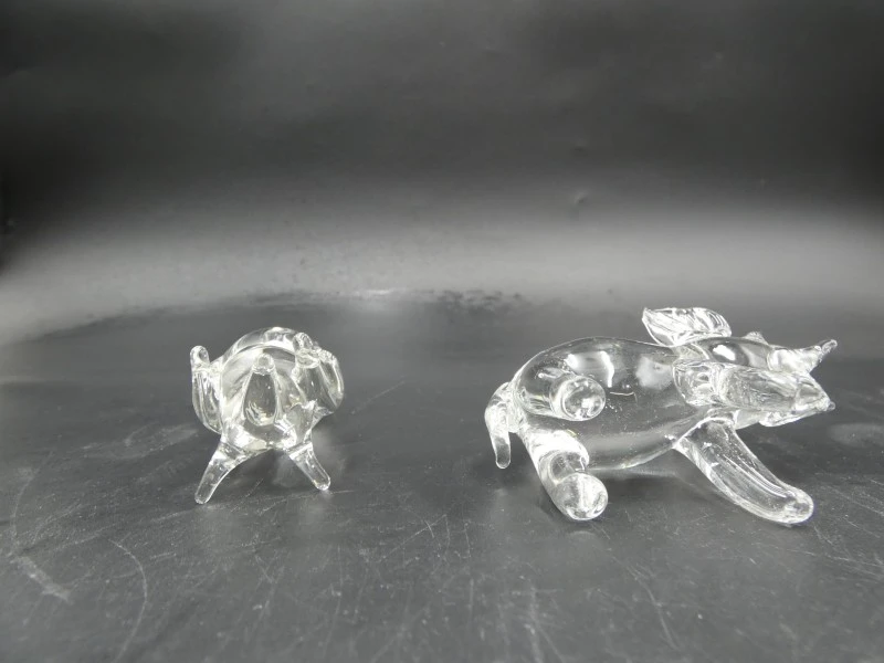 Collectie van 17 gemengde glazen beeldjes