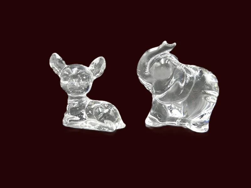 Collectie van 17 gemengde glazen beeldjes