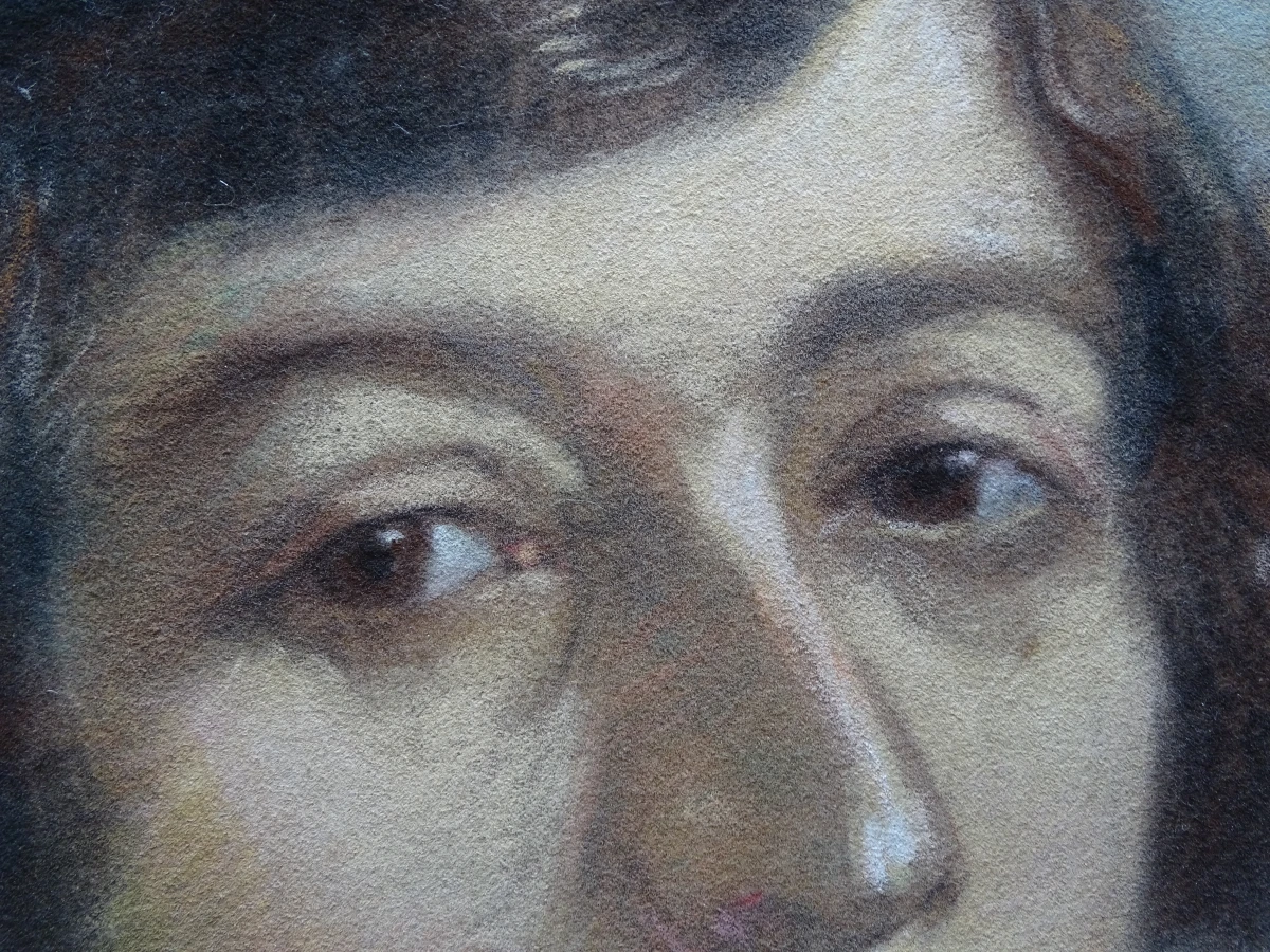 Pastel portret van V. Cokelberghs