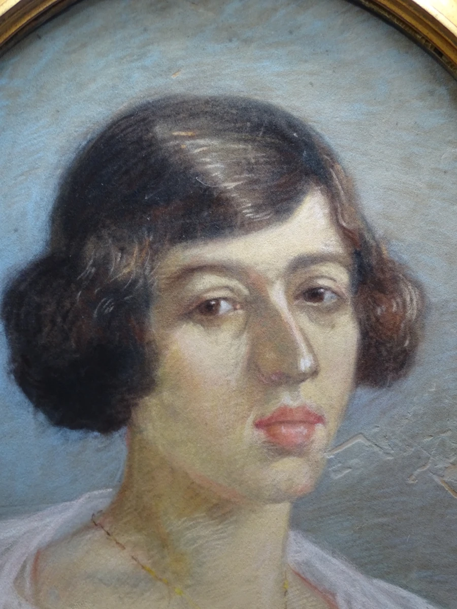 Pastel portret van V. Cokelberghs