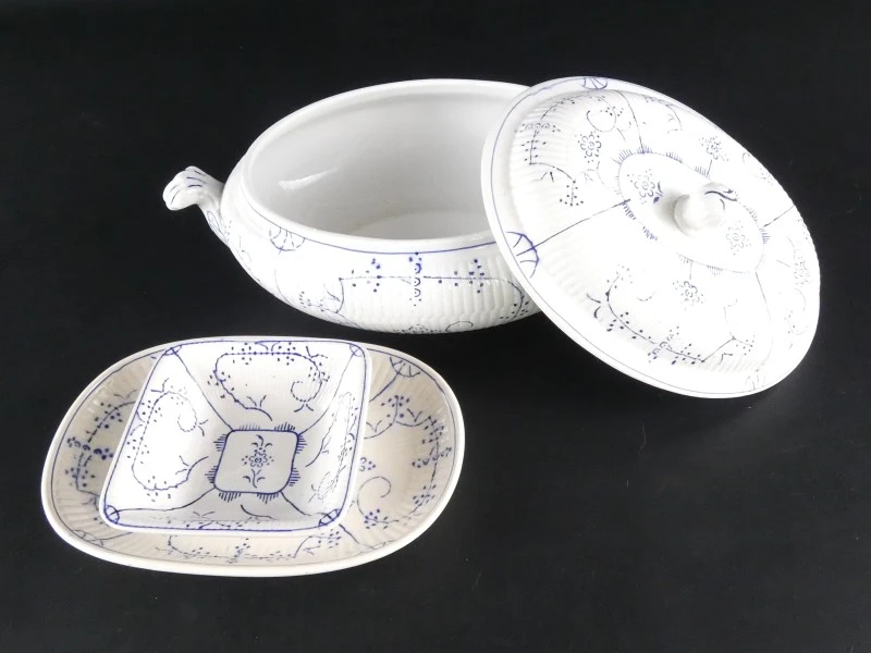 Uitgebreide set vintage Boch Copenhague servies