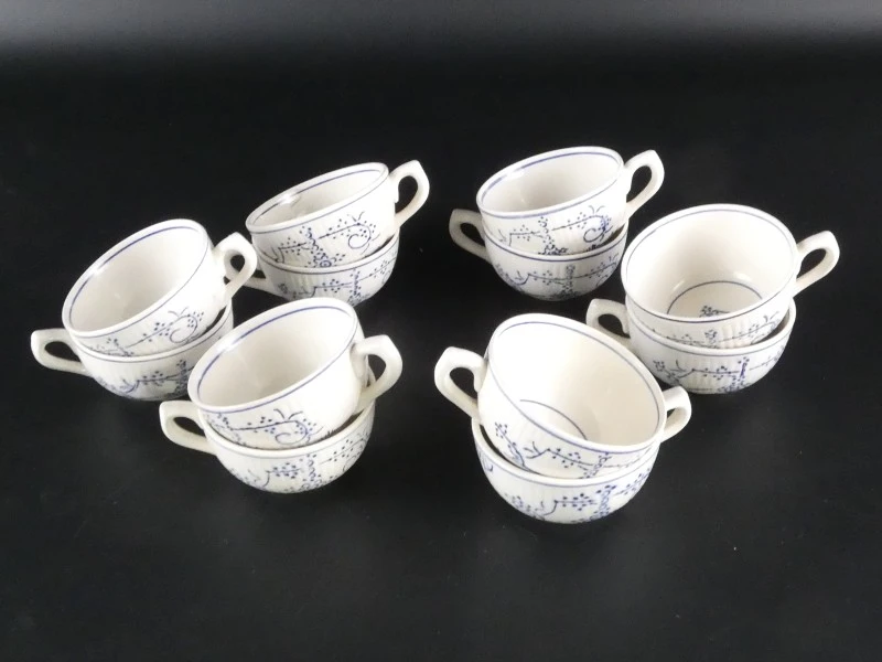 Uitgebreide set vintage Boch Copenhague servies