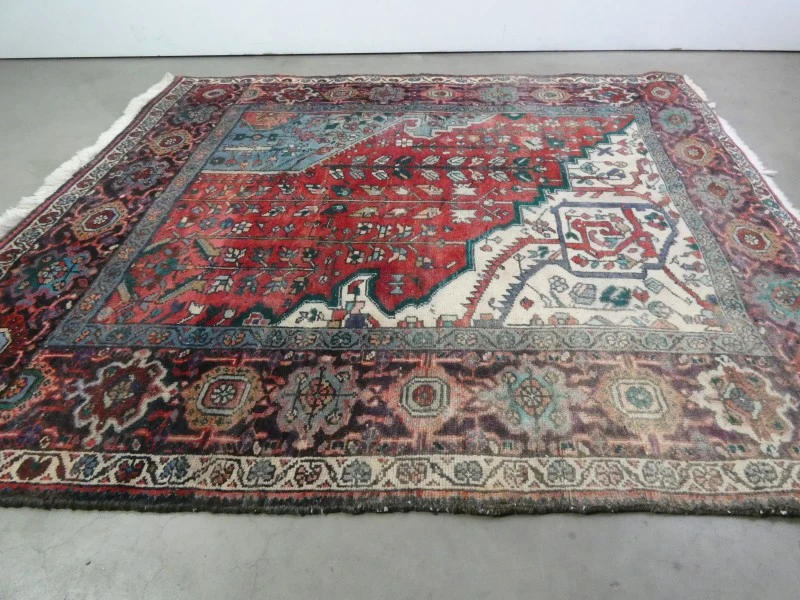 Vintage Handgeknoopt Kars Tapijt