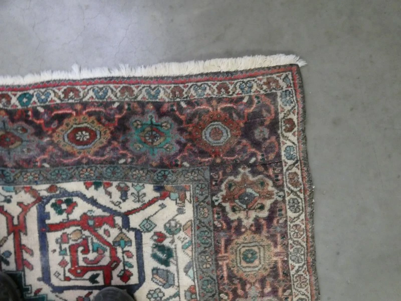 Vintage Handgeknoopt Kars Tapijt