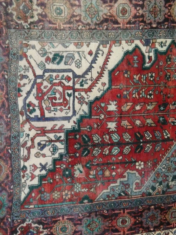 Vintage Handgeknoopt Kars Tapijt