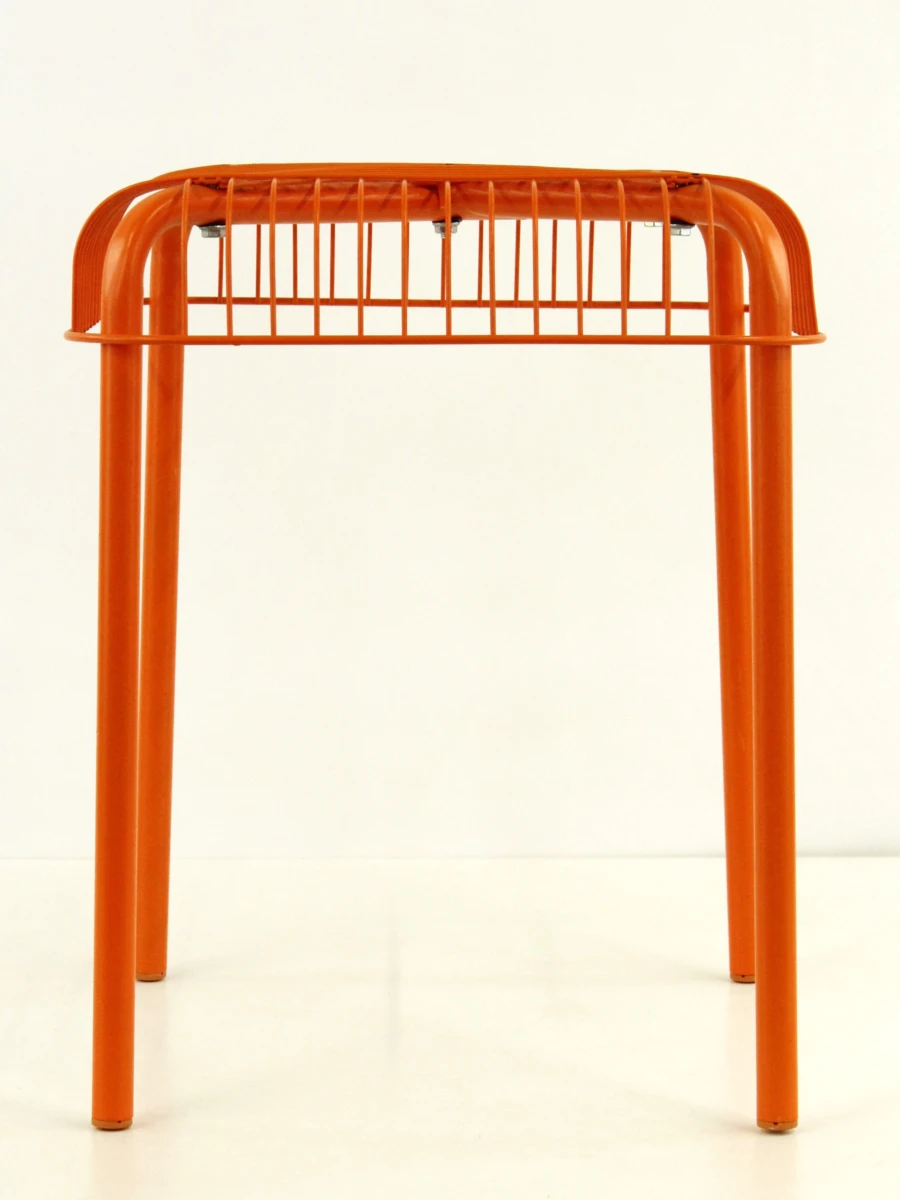 Ikea Vasterön vintage metalen krukje in retro oranje