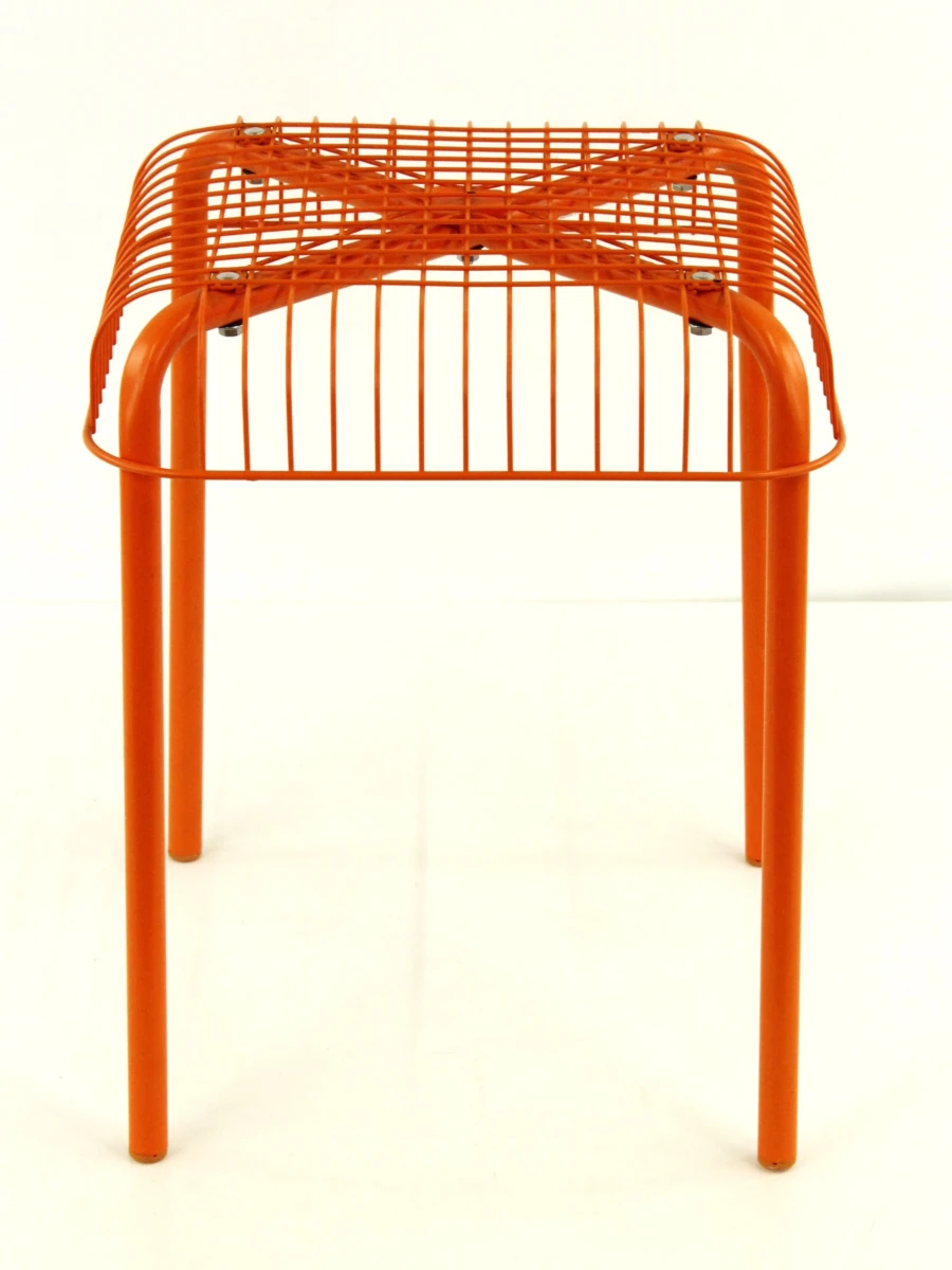 Ikea Vasterön vintage metalen krukje in retro oranje