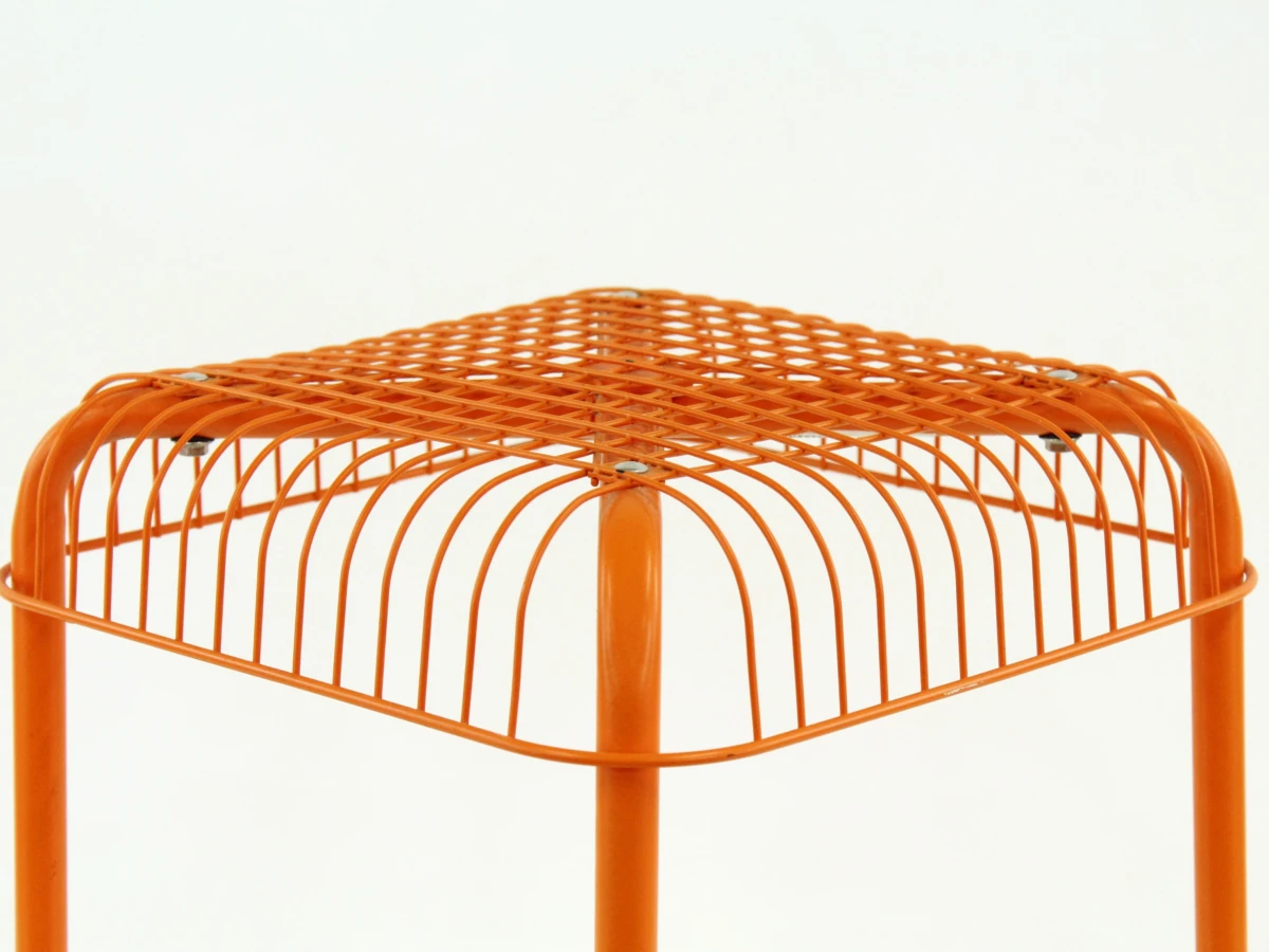 Ikea Vasterön vintage metalen krukje in retro oranje